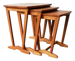 Vintage Danish Nesting Tables, 1960s, Set of 3
