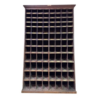 Early 20th Century American Monumental Angled Apothecary Style Cabinet / Display Unit - 85” For Sale