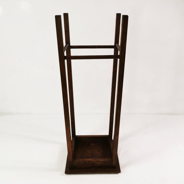 Brown Art Deco Flower Stand, Denmark, 1930s For Sale - Image 8 of 12
