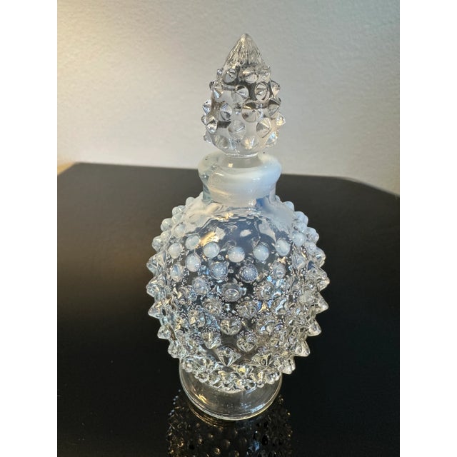 Fenton Hobnail White Opalescent Perfume Bottle Sharp Hobnail texture and closely spaced design. Gorgeous addition to your...