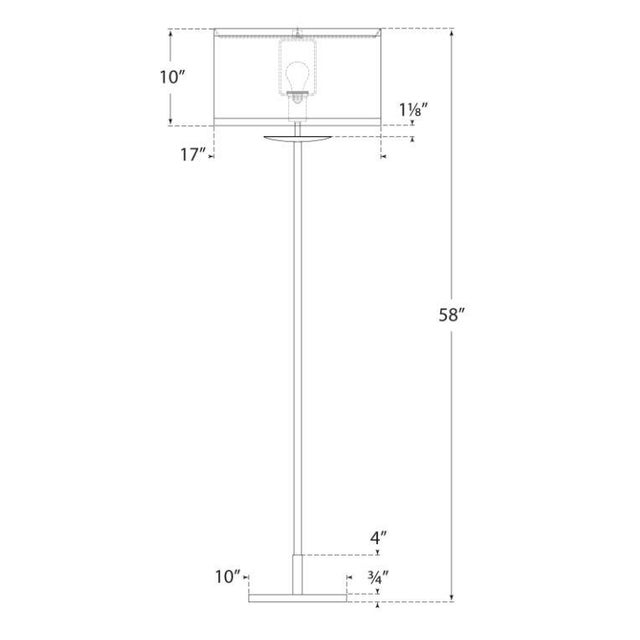 Modern Kate Spade New York for Visual Comfort Signature Walker Medium Floor Lamp in Light Cream with Natural Linen Shade For Sale - Image 3 of 3