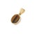 Oval Cut Tiger's Eye Gemstone Pendant in 18k Yellow Gold For Sale - Image 4 of 7