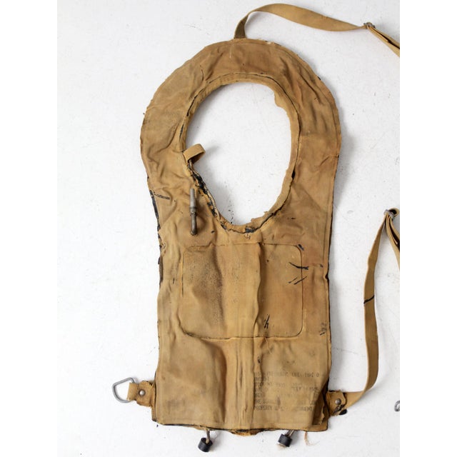 Wwii Pneumatic Life Vest For Sale - Image 4 of 8