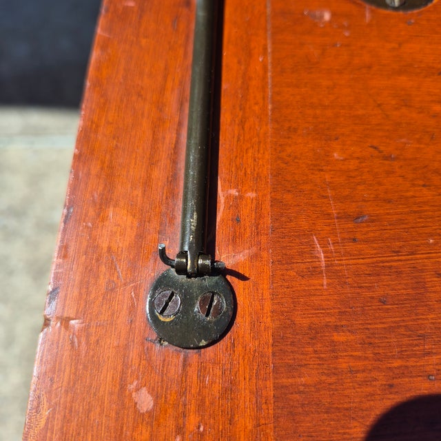 Circa 1930s Rustic Farmhouse Maple Cupboard Cabinet W/ Slant Front Desk For Sale - Image 13 of 14