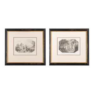 Pair of Etchings and Engravings by William Grainger, 1802-04