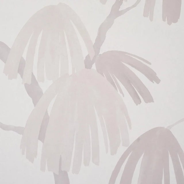 Contemporary Schumacher X David Kaihoi Weeping Pine Wallpaper in Cloud For Sale - Image 3 of 3