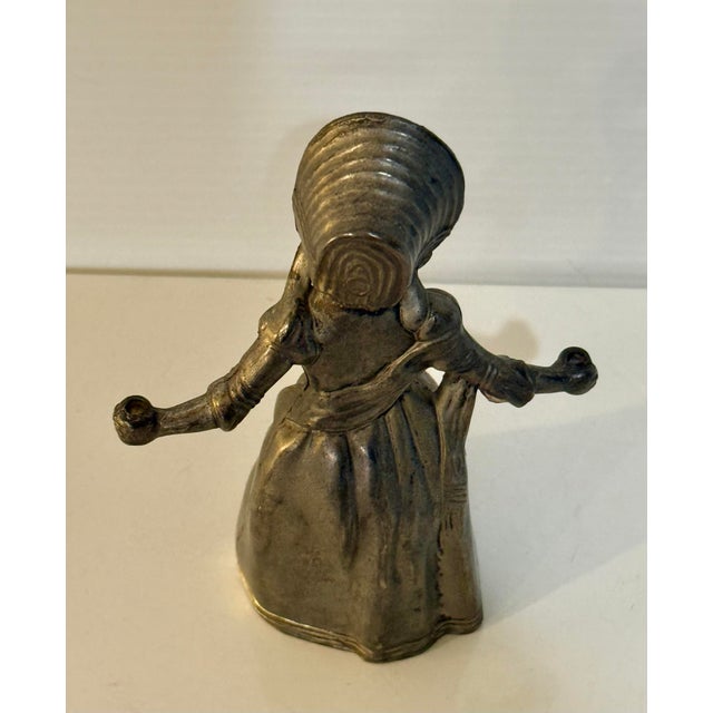 Antique 1800s Pewter Little Match Girl Candle Snuffer Hans Christian Andersen For Sale - Image 10 of 12