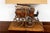 Antique Horse Drawn Stagecoach Wagon Mounted as Lamp For Sale - Image 4 of 10