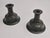 A decorative and rare pair of candle holders by just andersen, danish grace 1920/30s. Beautiful decor of pedals. The pair...