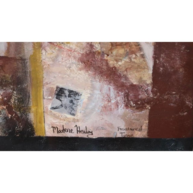 Marlene Healey Abstract Art Oil Painting - Fractured Time.