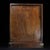Brown Carved Hardwood Five-Drawer Tabletop Cabinet With Brass Hardware For Sale - Image 8 of 9