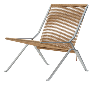 Vintage Beige Flagline PK 25 Chair by Poul Kjærholm for Fritz Hansen, 1950s