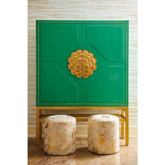 Chelsea House Inc Lux Pouf For Sale - Image 4 of 7