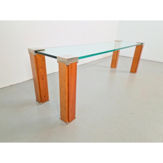 Peter Ghyczy Pioneer T66 Side Table This beautiful side table was designed by Peter Ghyczy. The legs are made of wood and...