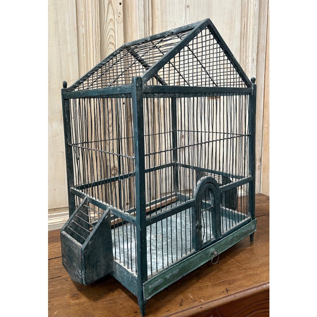 19th Century French Wooden Birdcage For Sale In San Diego - Image 6 of 9