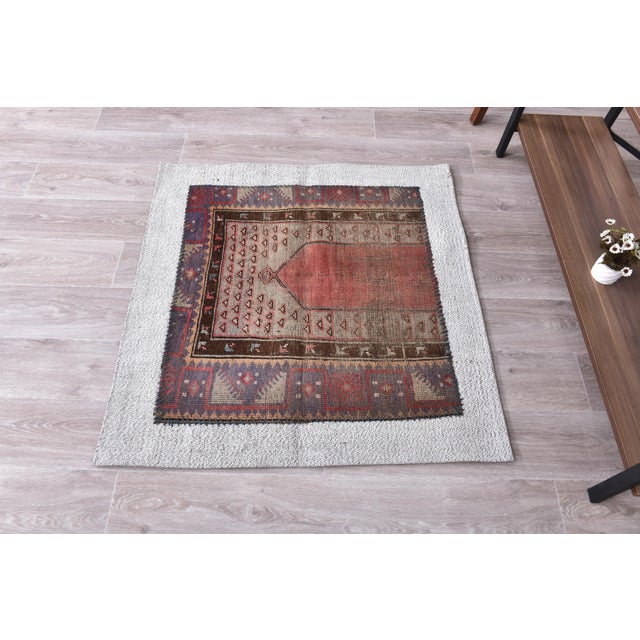 Vintage Wall Hanging Tapestry Rug For Sale - Image 6 of 17
