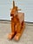 Vintage Scandinavian Wooden Unicorn Rocking Horse For Sale - Image 4 of 11