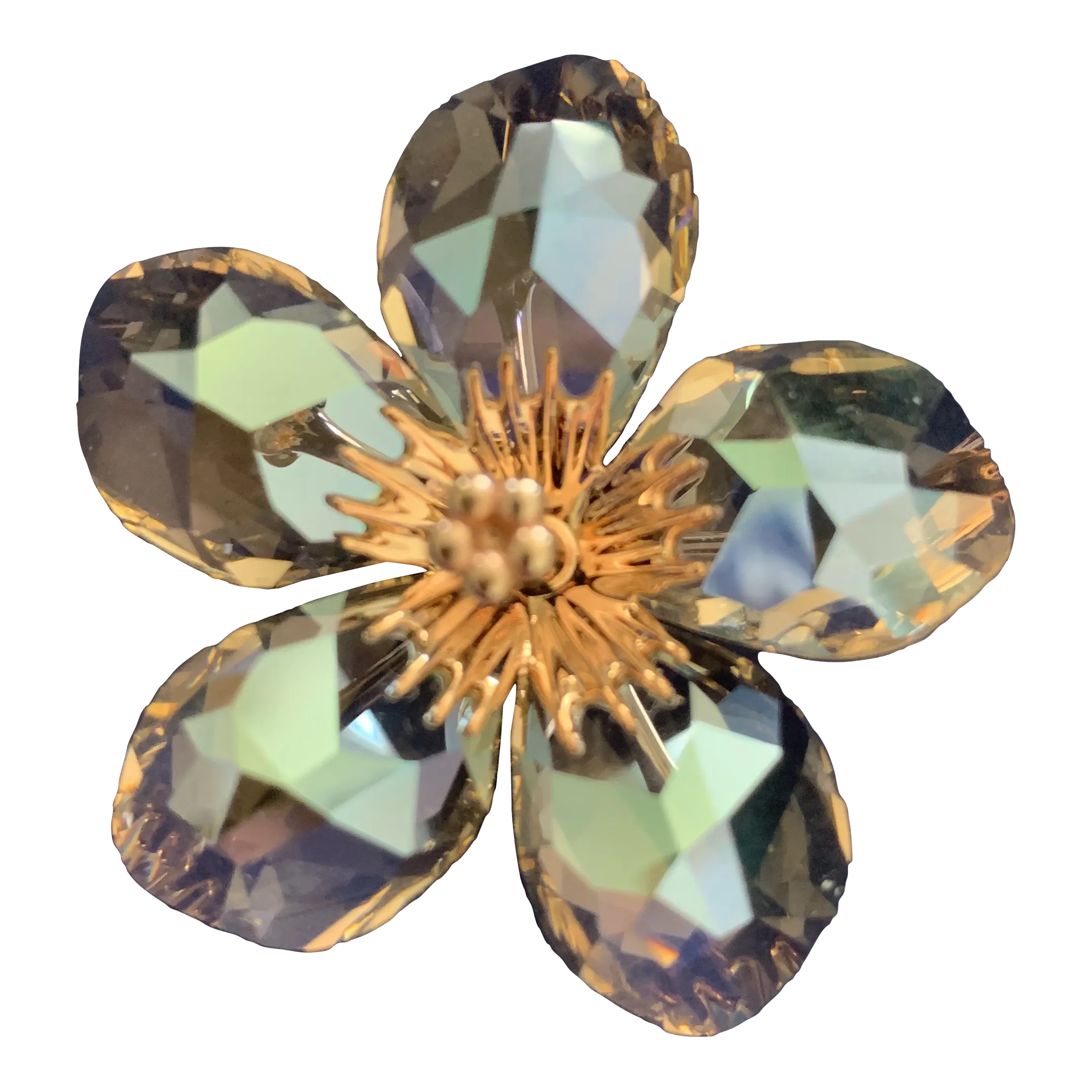 Contemporary Swarovski Crystal Paradise Flowers, Diona Silk