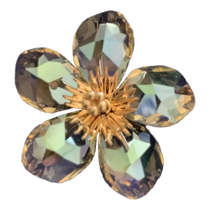Contemporary Swarovski Crystal Paradise Flowers, Diona Silk Moonlight