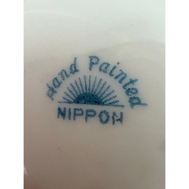 Antique Nippon Kutani Hand-Painted Porcelain Serving Set With Butterflies, C. 1910 For Sale In Indianapolis - Image 6 of 11