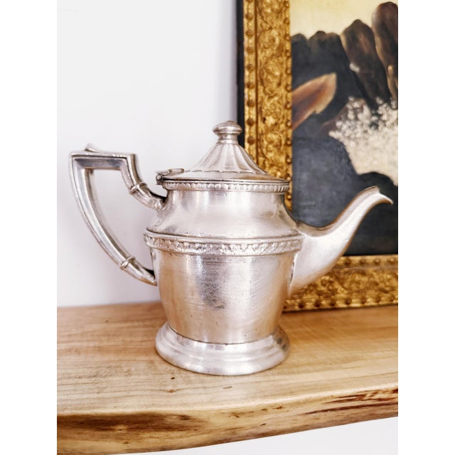 Metal Vintage Silver Teapot From the Arizona Biltmore Hotel For Sale - Image 7 of 7