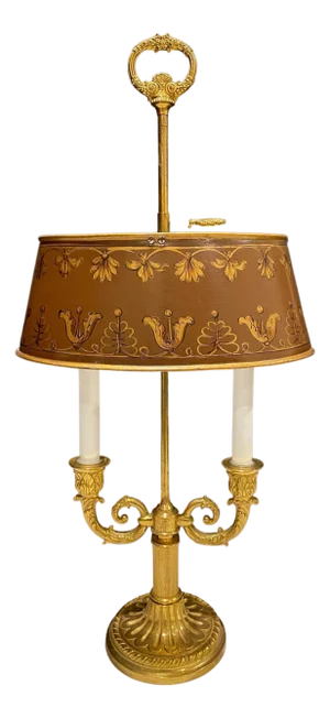 Late 20th Century Louis XVI Gilt Bronze Bouillotte Lamp