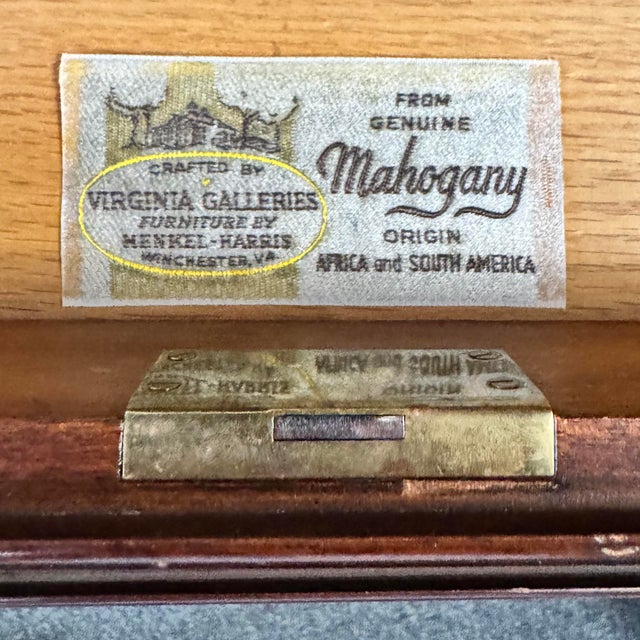 Chippendale Slant Front Desk by Henkle Harris For Sale - Image 14 of 15