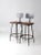Wood Mid Century Industrial Stools Pair For Sale - Image 7 of 13