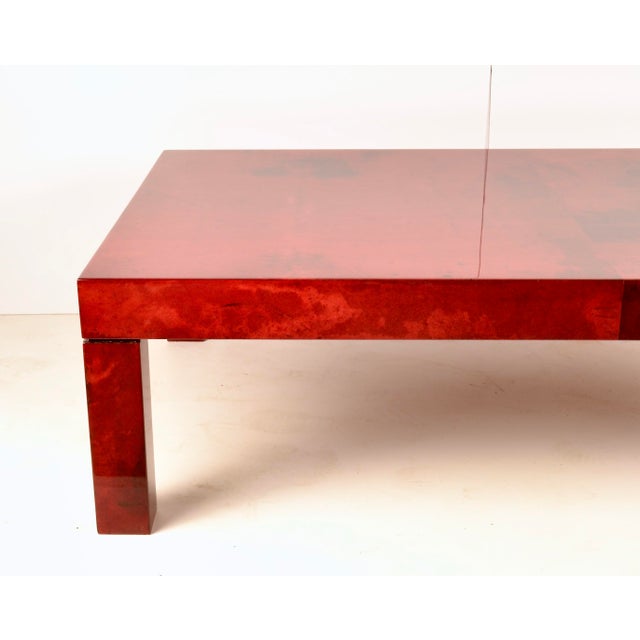Lacquered Goatskin Cocktail Table in the Style of Aldo Tura, Italy, 1970s For Sale In New York - Image 6 of 13