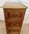 Vintage Dark Tiger Oak File Cabinet Four Locking Drawers, Paneled Sides Legal For Sale - Image 10 of 11