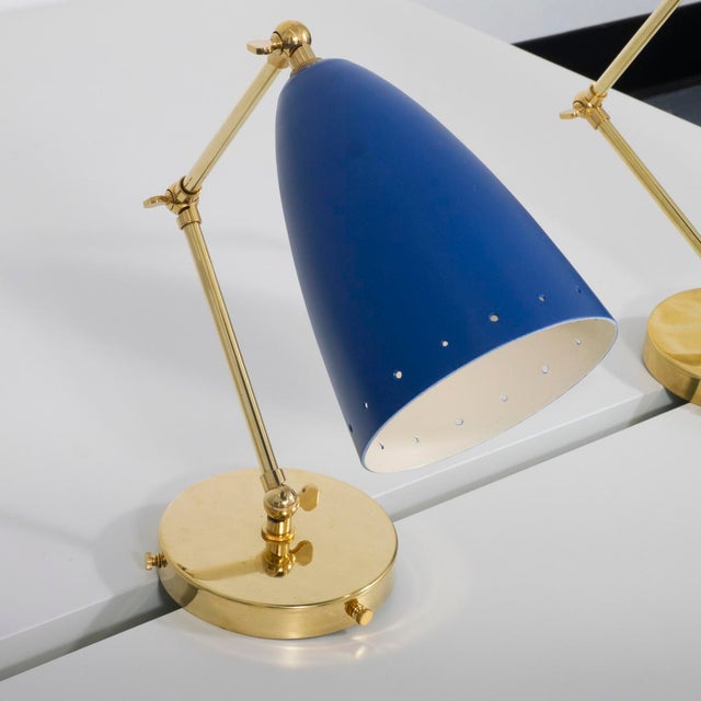 Pair of mid-century style articulated sconces For Sale - Image 4 of 17