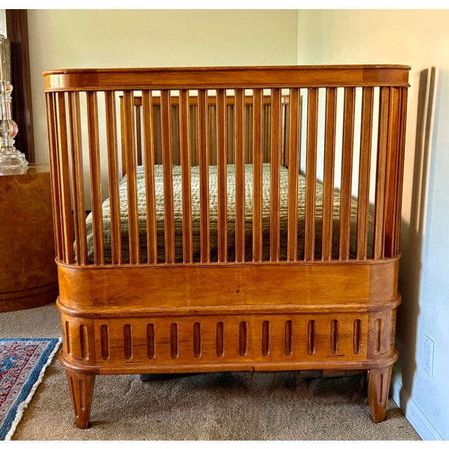 Antique Reproduction Gustavian Solid Walnut Daybed or Twin Bed For Sale In San Francisco - Image 6 of 6