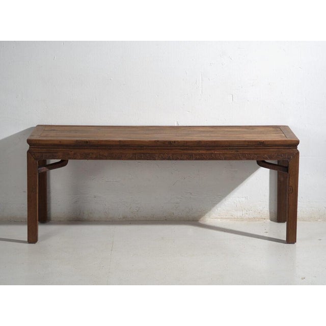 Antique Bench Table in Pine, 1900s For Sale - Image 3 of 12