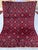 Hand-Knotted Crimson Red and Navy Blue Allover Geometric Wool Area Rug, 6'9" X 4'10" For Sale - Image 11 of 11