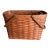 Vintage Longaberger Handwoven Maple Wood Basket Brown Farmhouse Rustic Traditional For Sale