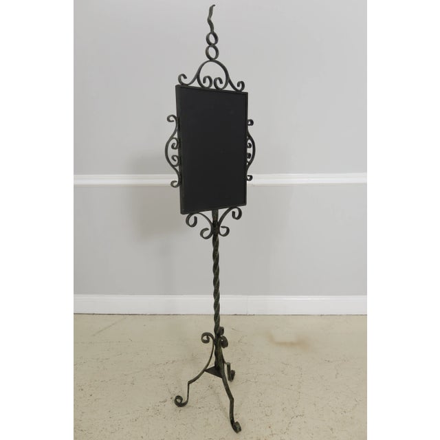 1990s Iron Decorated Standing Screen For Sale - Image 5 of 6