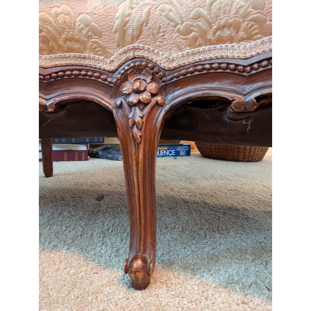 Early 20th Century Louis XV-style (French Provincial/Rococo Revival) Canapé or Settee For Sale - Image 4 of 8