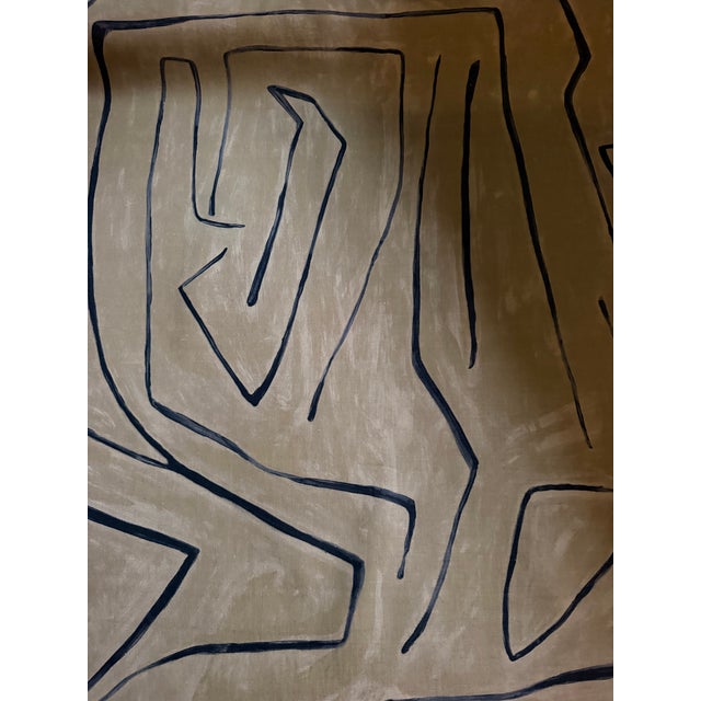 2020s Lee Jofa Modern Graffito Java Fabric gwf-3530.68 Kelly Wearstler v Collection 6 Yards For Sale - Image 5 of 6