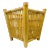 Vintage Rattan & Bamboo Planter/Wastebasket For Sale