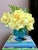 Mid-Century Modern Mid 20th Century Italian Empoli Optic Blue Glass Vase For Sale - Image 3 of 6