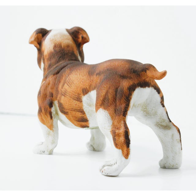 Vintage Bull Dog Hand-Painted Figurine For Sale In Los Angeles - Image 6 of 8