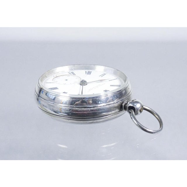 English Silver Pocket Watch, 1890s For Sale - Image 10 of 18