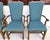 Vintage American of Martinsville Chippendale Dining Armchairs Teal Set of 8 For Sale In Miami - Image 6 of 15