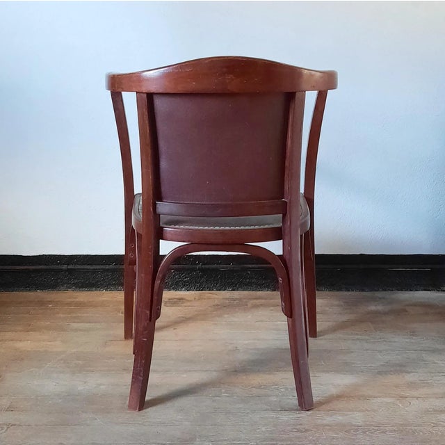 Desk Chair by W. Baumann, 1930s For Sale - Image 4 of 9