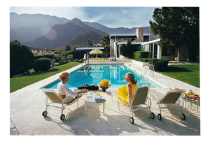 Slim Aarons, Poolside Pairs, Limited Edition Estate Stamped Photographic Print, 1980s