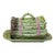 Vintage Bordallo Pinheiro Asparagus Server With Matching Tray - 3 pcs For Sale