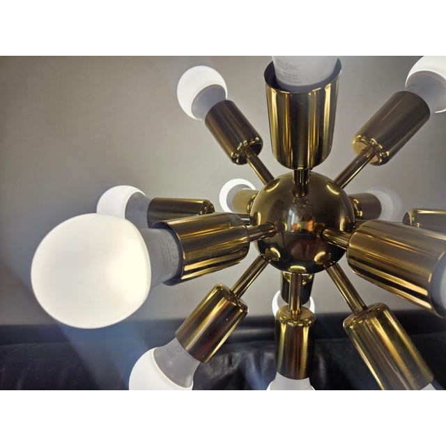 Mid-Century Space Age Sputnik Chandelier, 1970s For Sale - Image 15 of 16