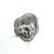 1990s Pair of John Hardy Estate Kali Pebble Omega Back Earrings Silver For Sale - Image 4 of 7