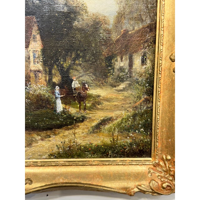 1900 - 1909 Antique English Oil on Canvas For Sale - Image 5 of 5
