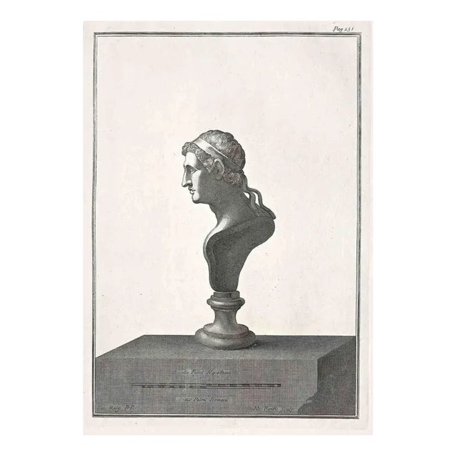 Various Artists, Ancient Roman Bust, Etching, 18th-Century For Sale